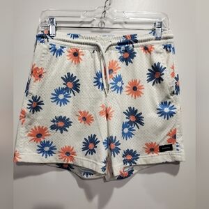 RSQ Women's Floral Print Mesh Shorts Medium